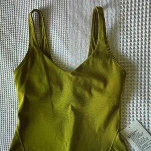 NWT - Lululemon - ‘Align Waist-Length Tank Top *A/B’ - Auric Gold - Size 6